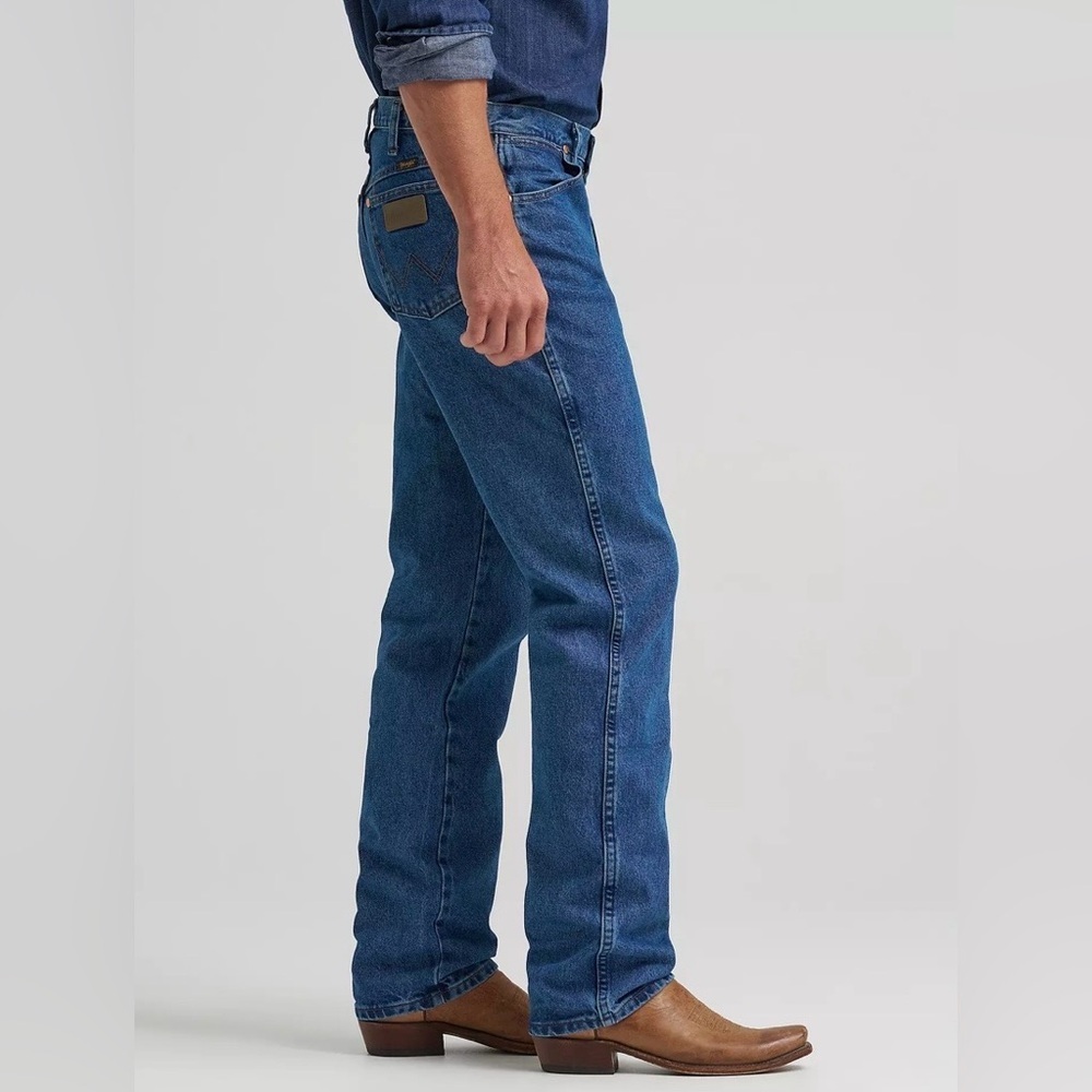 Men’s Wrangler - WRANGLER COWBOY CUT ORIGINAL FIT JEAN - Size 35x38 - Picture 4 of 12